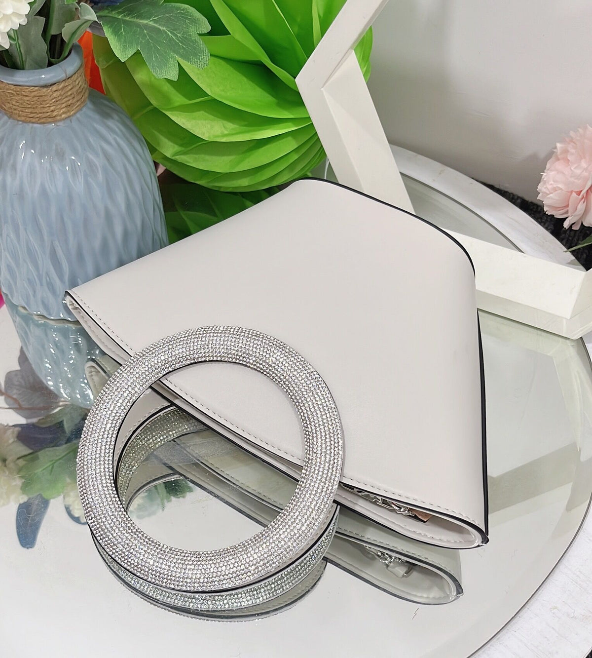 Sac Poignée Diamant Chic Élégant