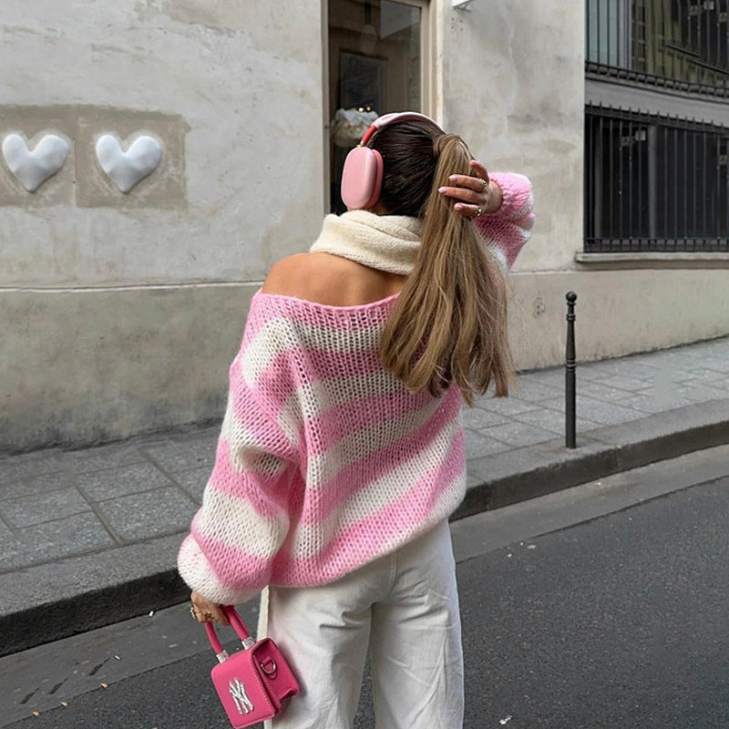 Pull Rayé Oversize