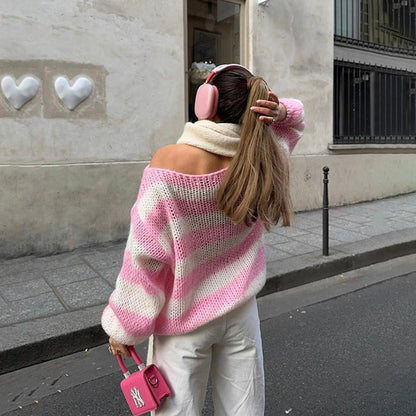 Pull Rayé Oversize