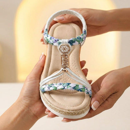 Sandales Femme Confort Élégance Florale
