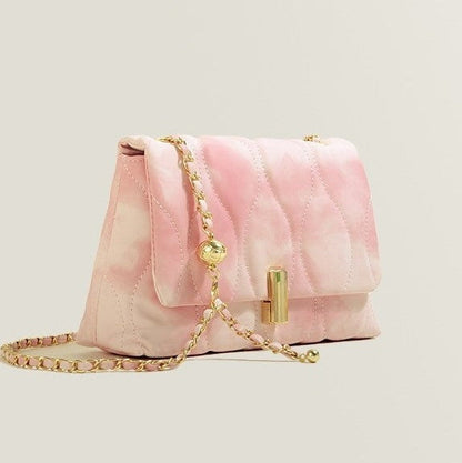 Petit Sac Carré à Bandoulière avec Chaîne