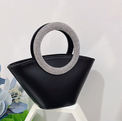 Sac  Poignée Diamant Chic Élégant