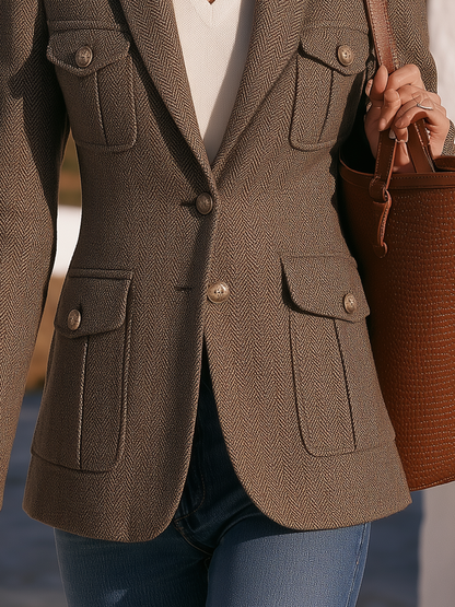 Orlise – Veste en chevrons à quatre poches