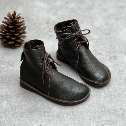 Bottines en cuir - style britannique
