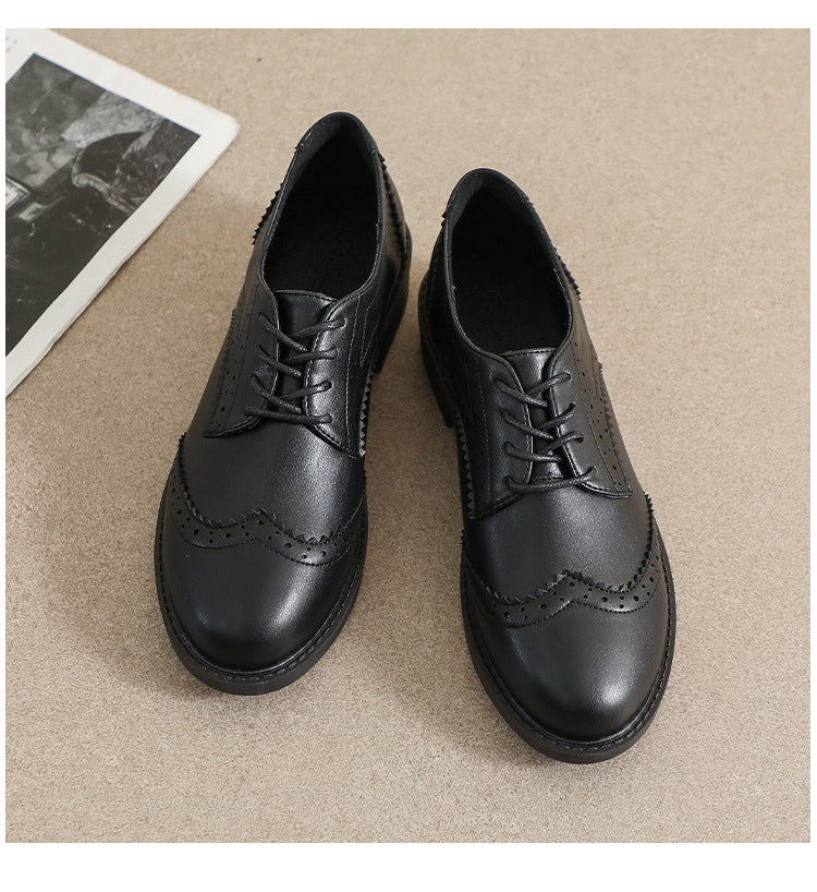 Chaussures  en Cuir avec Lacets, Style Britannique