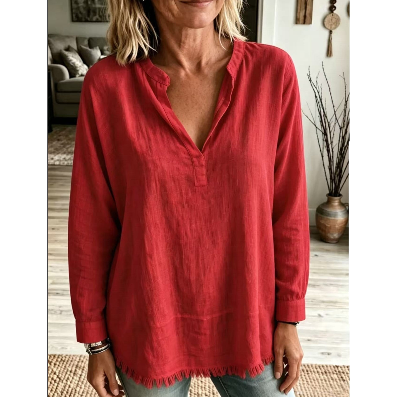Blouse Élégante Décontractée