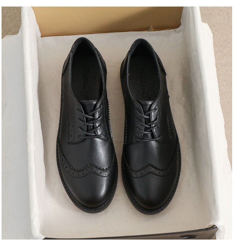 Chaussures  en Cuir avec Lacets, Style Britannique