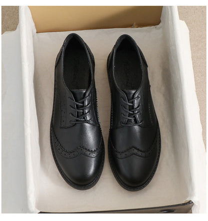 Chaussures  en Cuir avec Lacets, Style Britannique