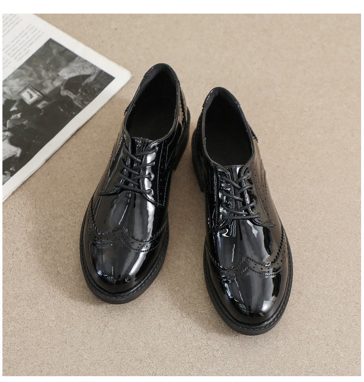 Chaussures  en Cuir avec Lacets, Style Britannique