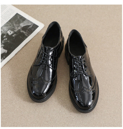 Chaussures  en Cuir avec Lacets, Style Britannique