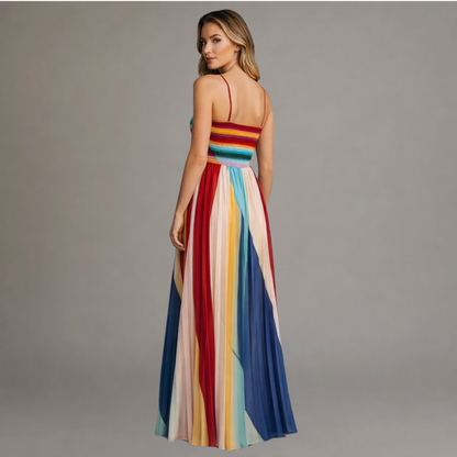 Robe Longue Bustier Symphonie des Couleurs