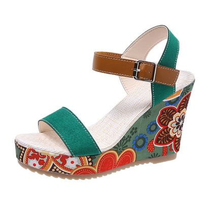 Sandales Compensées Allure Chic