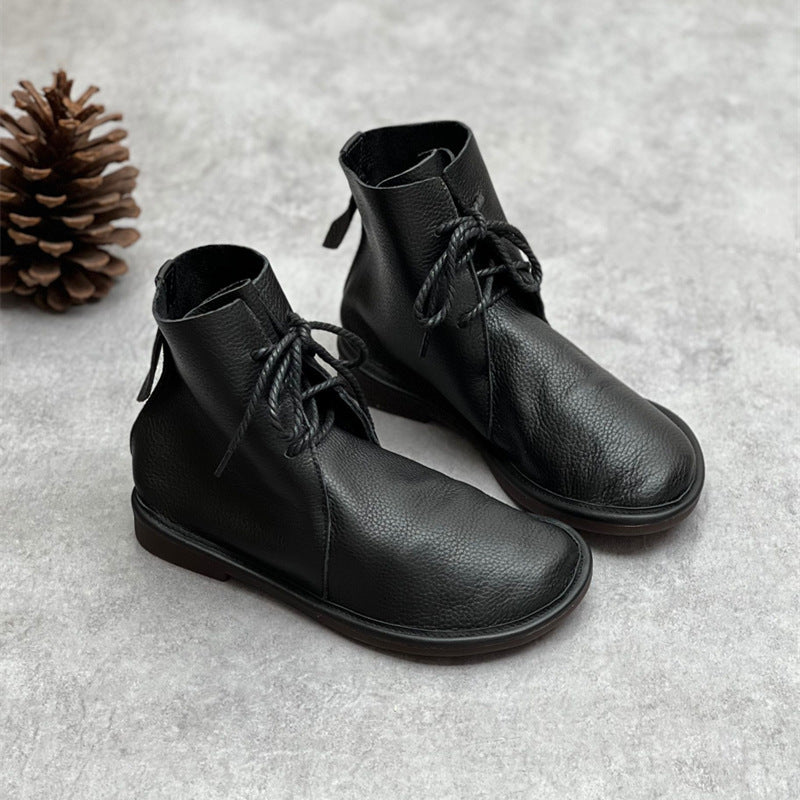Bottines en cuir - style britannique
