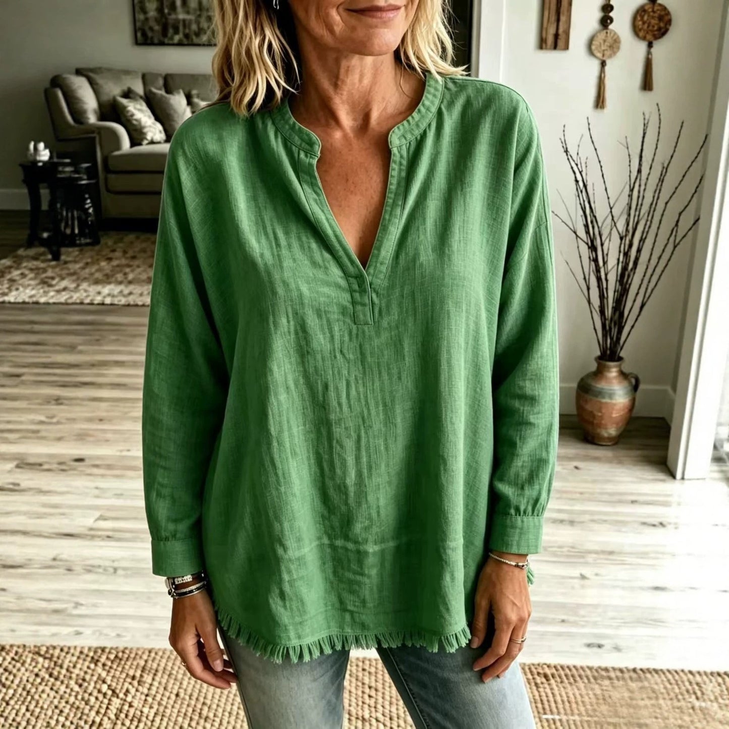 Blouse Élégante Décontractée