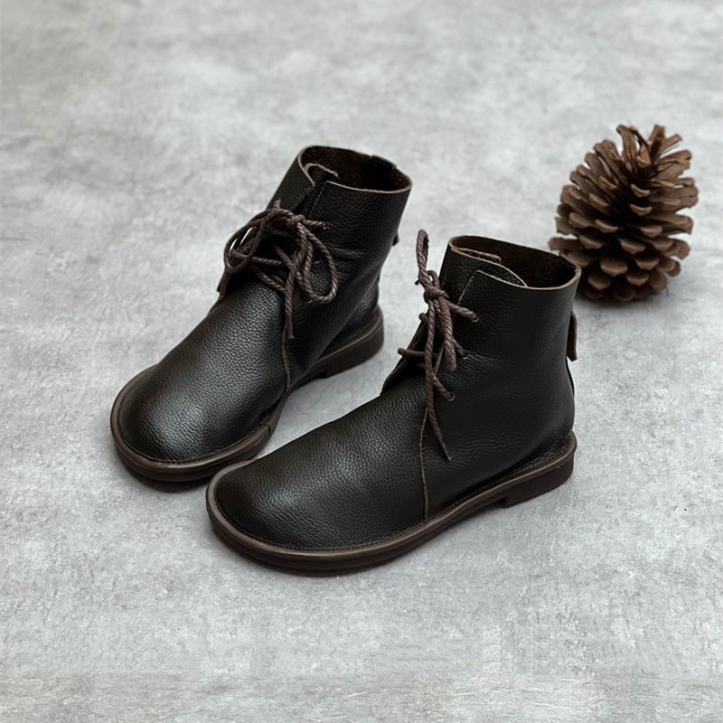 Bottines en cuir - style britannique