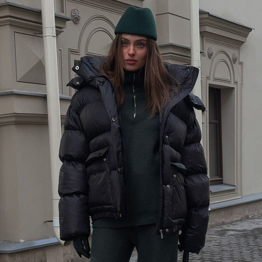 Chivogue Manteau Matelassé à Capuche