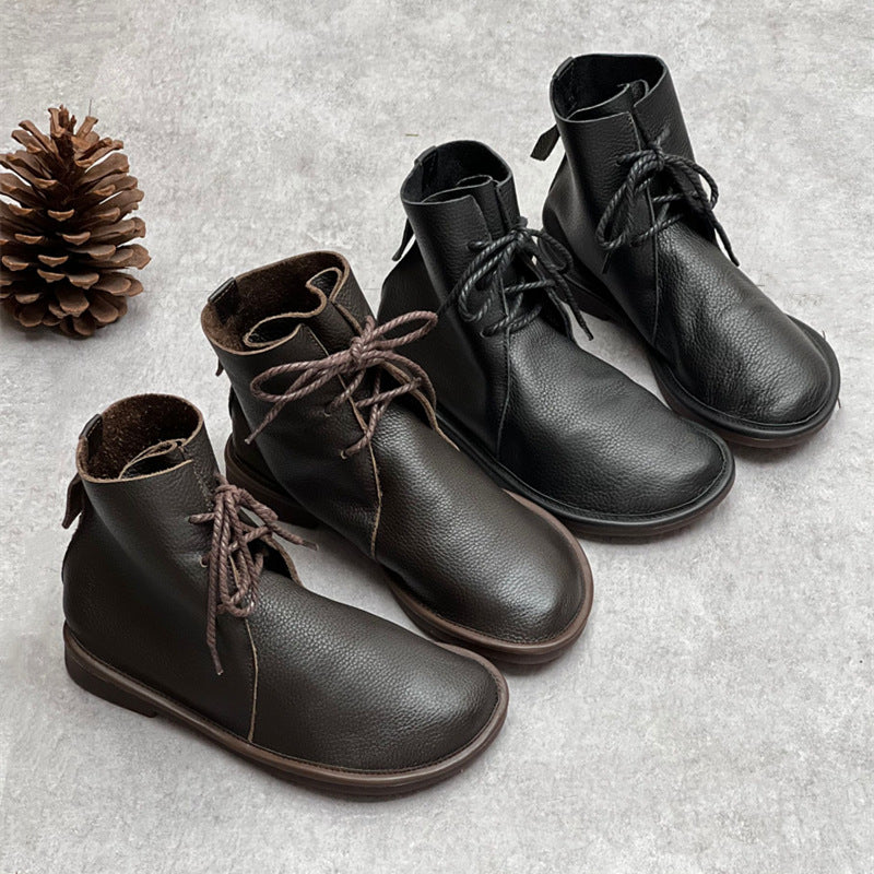 Bottines en cuir - style britannique