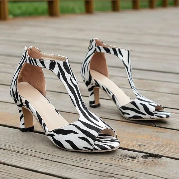 Sandales Léopard Zèbre Chic