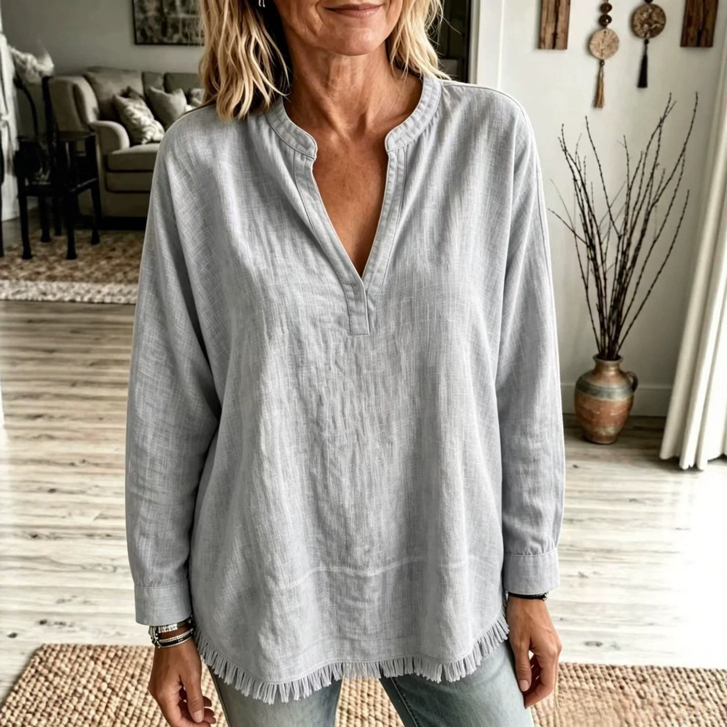 Blouse Élégante Décontractée