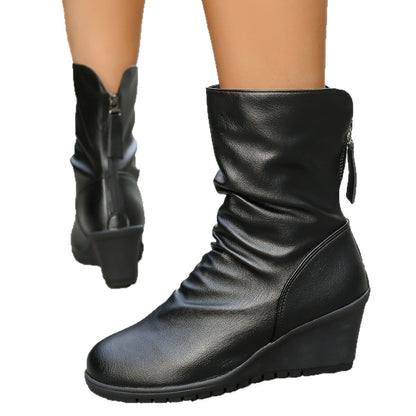 Bottines à Talon Compensé - stylées