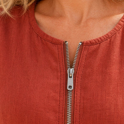 Robe Tendance Femme avec Poches et Zip