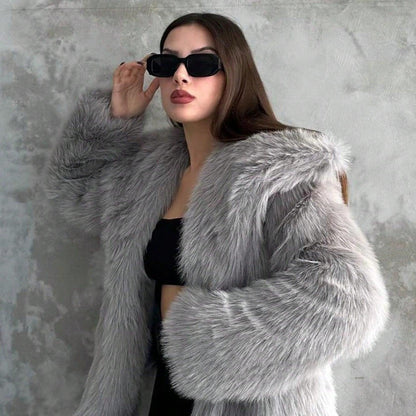 Manteau Court en Fourrure - Chic