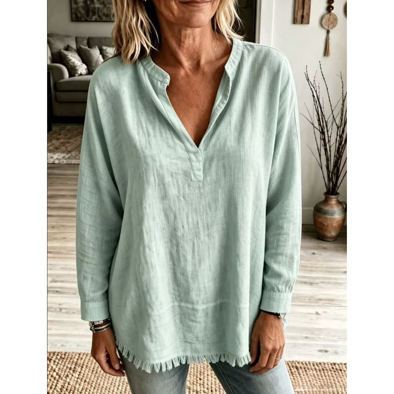 Blouse Élégante Décontractée