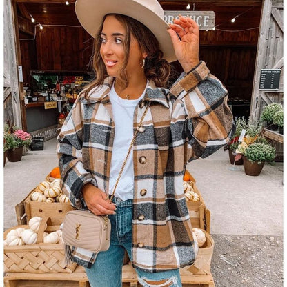 Veste Carreaux Style Urbain