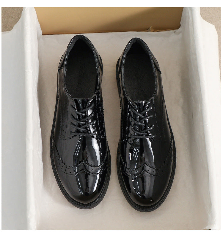 Chaussures  en Cuir avec Lacets, Style Britannique