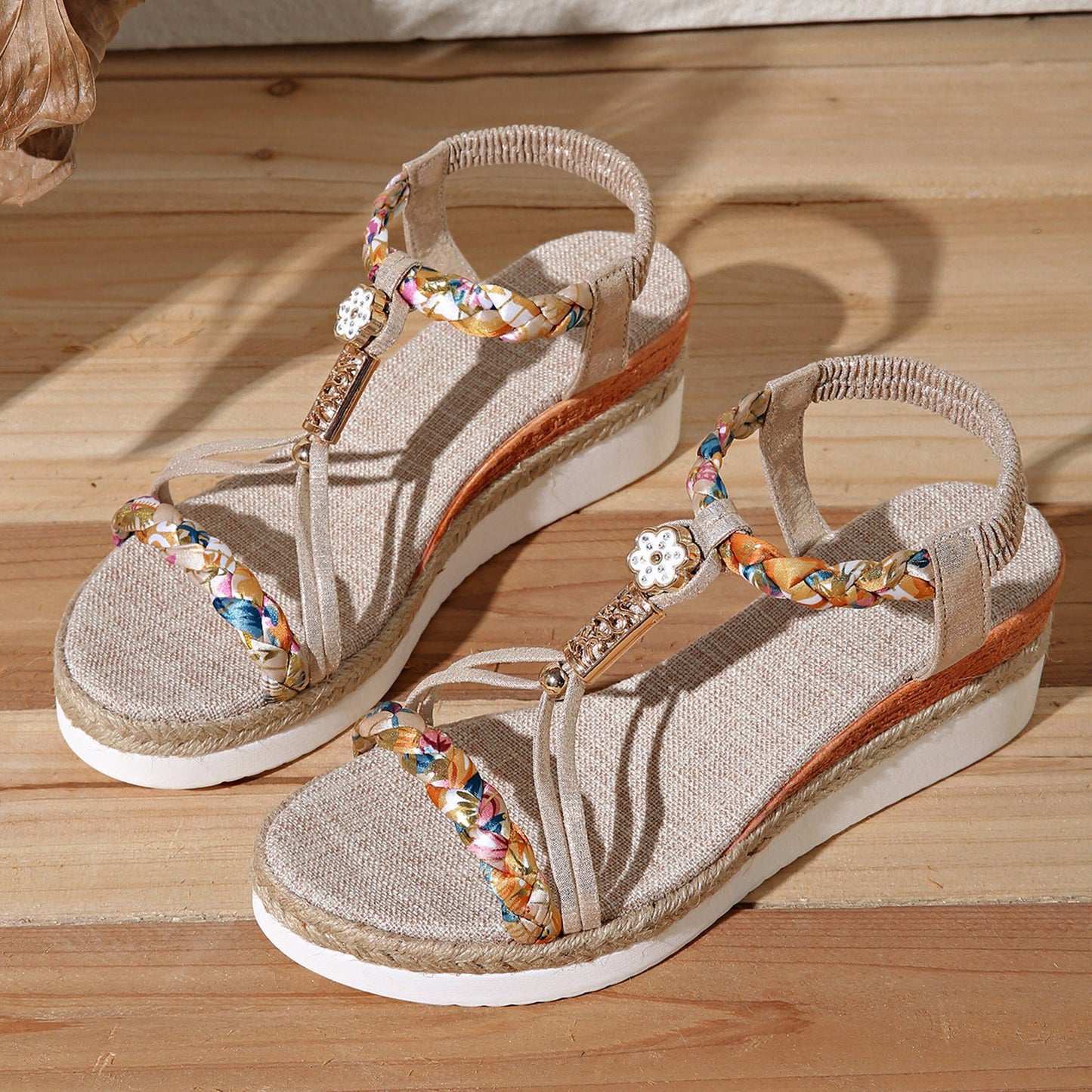 Sandales Confort Élégance Florale