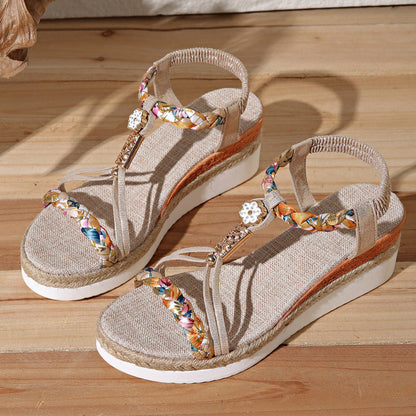 Sandales Confort Élégance Florale