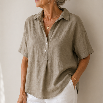 Chemise Fluide à Col Ouvert