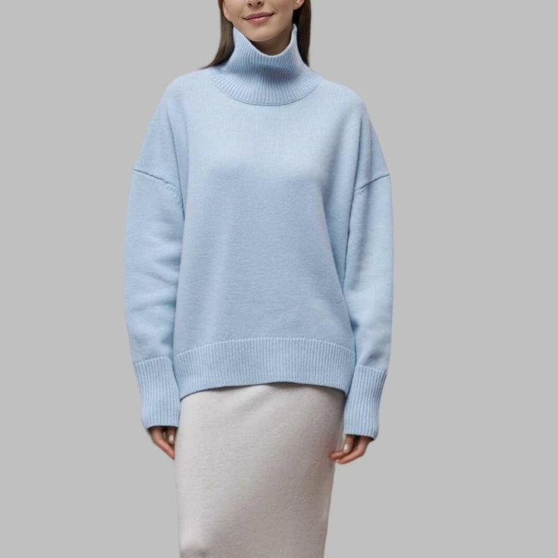 Élora – Pull Élégant à Col Roulé