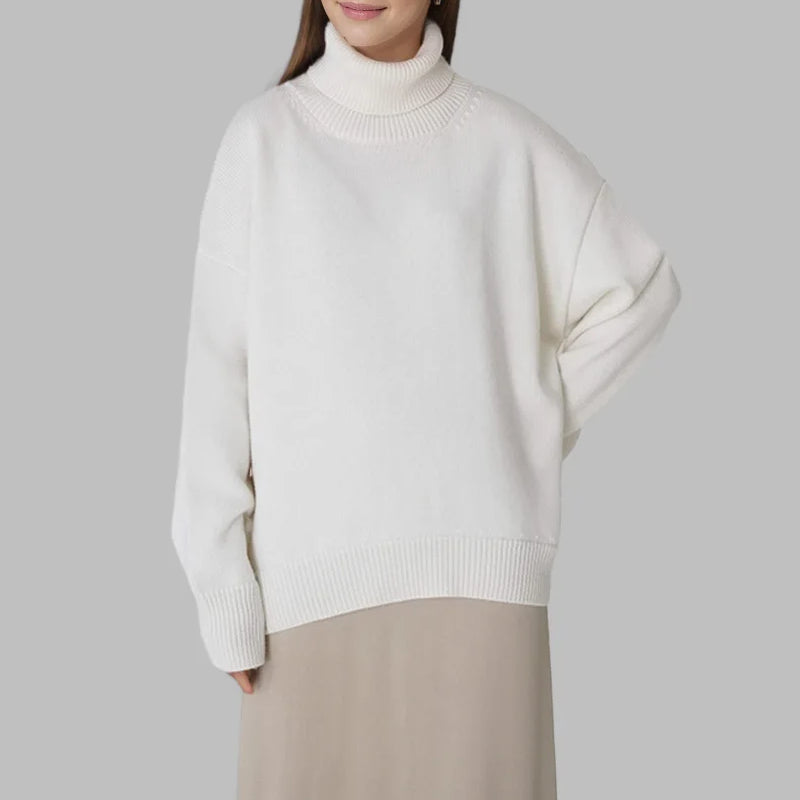 Élora – Pull Élégant à Col Roulé