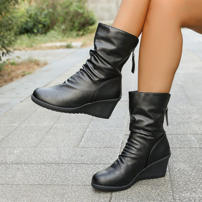 Bottines à Talon Compensé - stylées