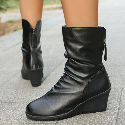 Bottines à Talon Compensé - stylées