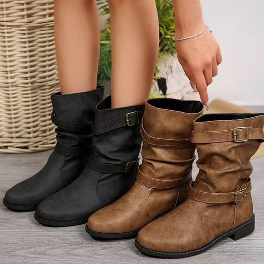 Bottines à Bout rond, confort quotidien