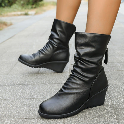 Bottines à Talon Compensé - stylées