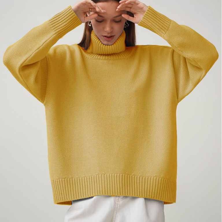 Élora – Pull Élégant à Col Roulé