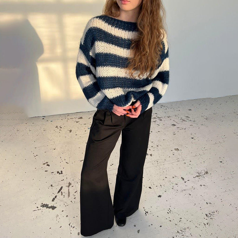 Pull Rayé Oversize