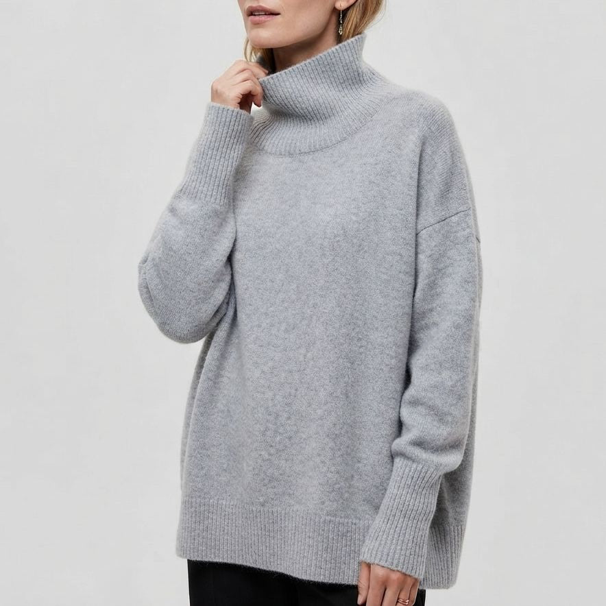 Élora – Pull Élégant à Col Roulé