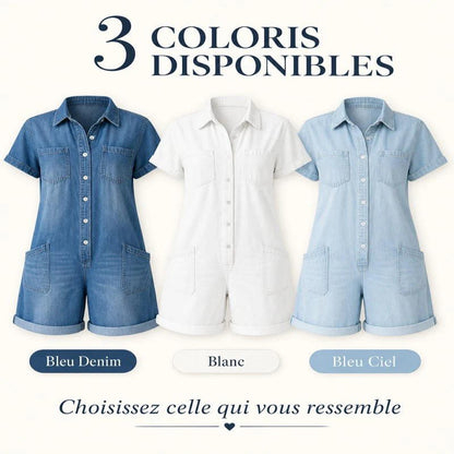 Combishort style utility femme