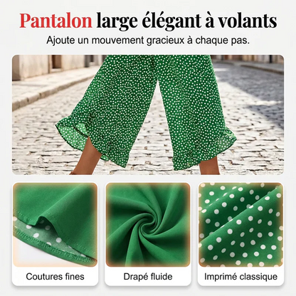 Pantalon Palazzo Élégance à Volants