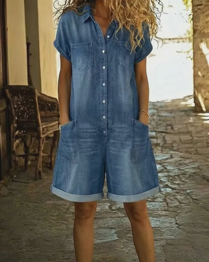 Combishort style utility femme