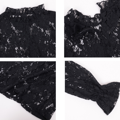 Blouse en Dentelle Fine pour Femme