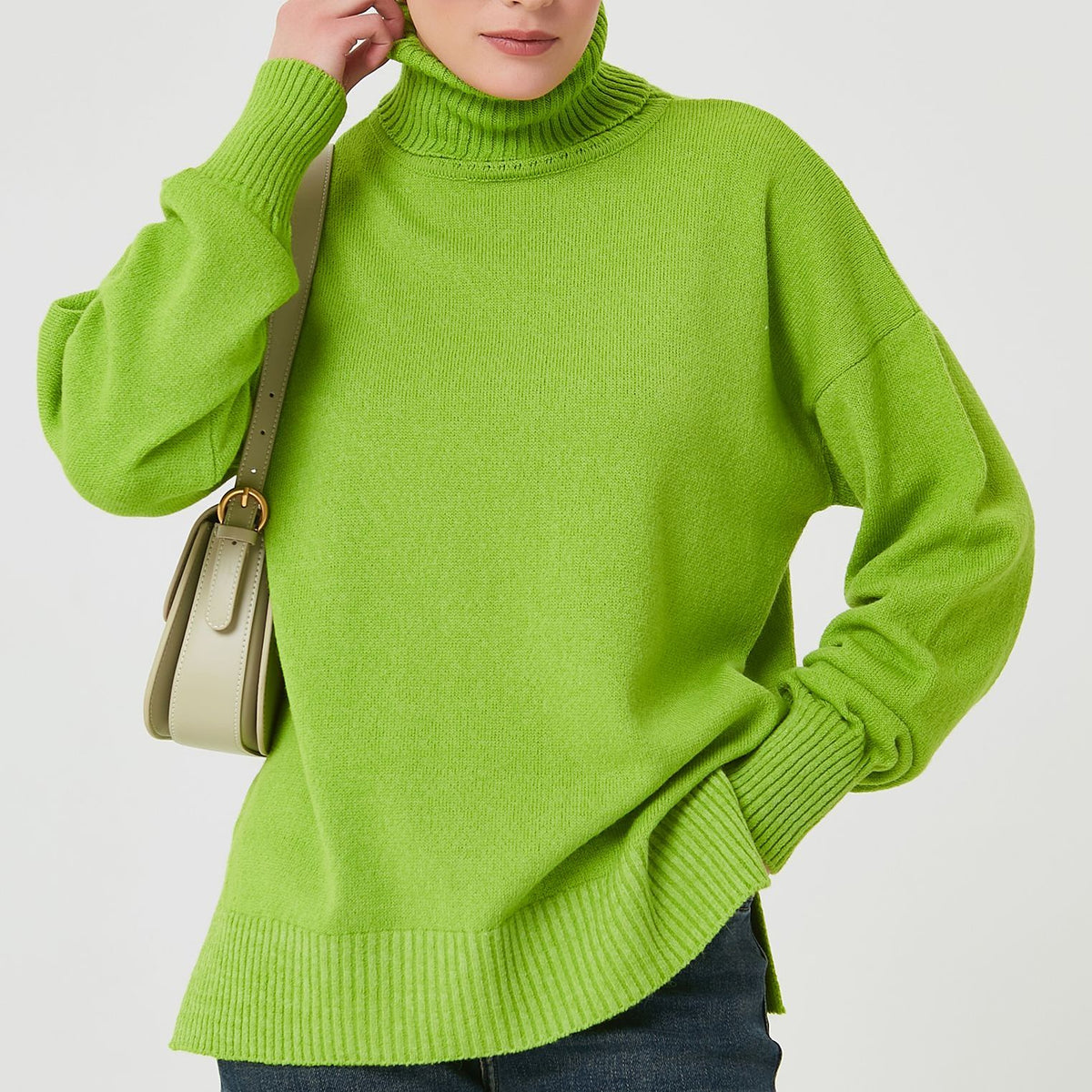 Élora – Pull Élégant à Col Roulé
